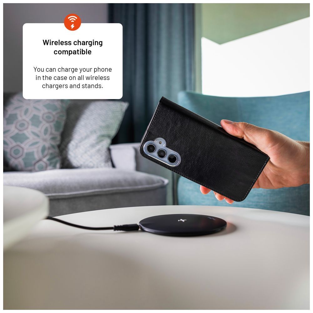 FIXED Opus oldalranyíló telefontok Xiaomi Redmi Note 14 Pro 5G/POCO X, fekete