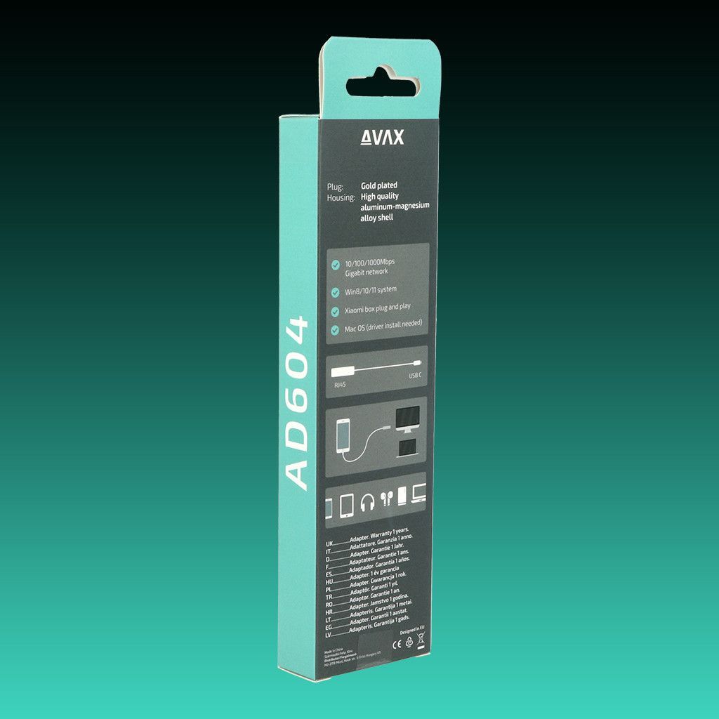 Avax AD604 Type C 3.0-Gigabit Ethernet adapter