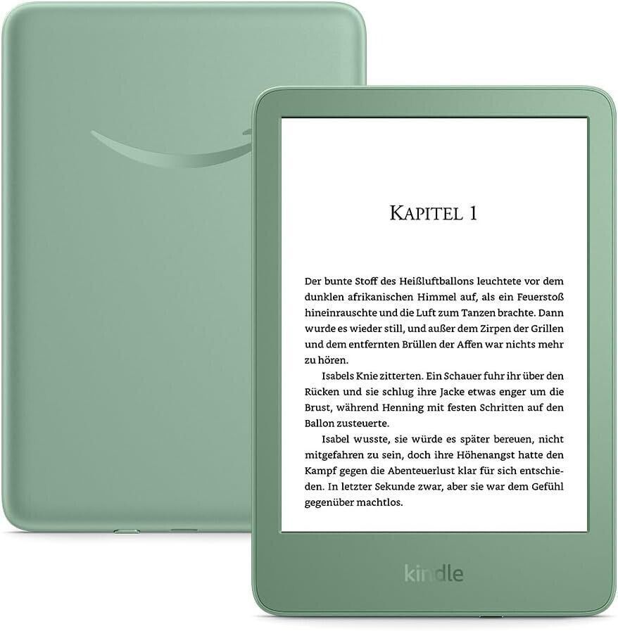 Amazon Kindle (2024) 6" E-book olvasó 16GB Matcha Green (Reklám mentes)