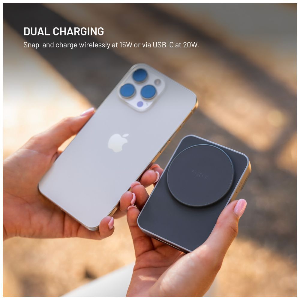 FIXED MagZen 5 állvány 5000 mAh PowerBank, szürke