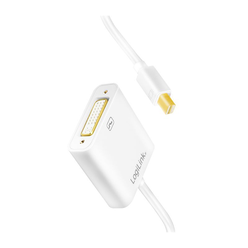 Logilink Mini DisplayPort to DVI-I Adapter 0,1m White