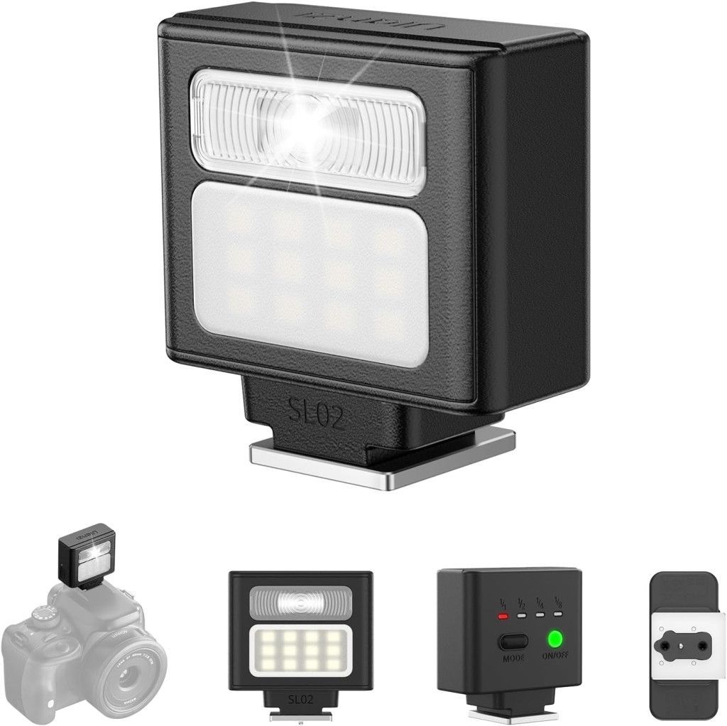 Ulanzi SL02 Spark Lite mini vaku és Led, GN8, középpontos érintkező