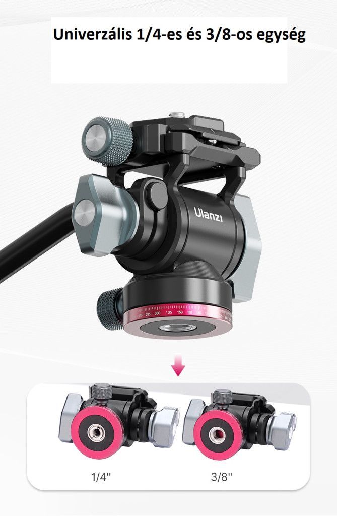 Ulanzi U-190 mini fluid videó állványfej