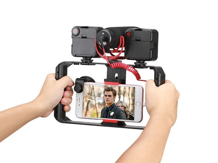 Ulanzi U-Rig Pro videós rig telefonokhoz, 3 vakupapucs csatlakozóval