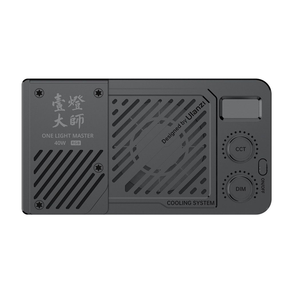 Ulanzi 40W rgb led lámpa, 14000lux, 37Wh, 2700K-6500K, 95CRI, 20 effekt, hűtőventillátor Ulanzi 40W rgb led lámpa, 14000lux, 37Wh, 2700K-6500K, 95CRI, 20 effekt, hűtőventillátor
