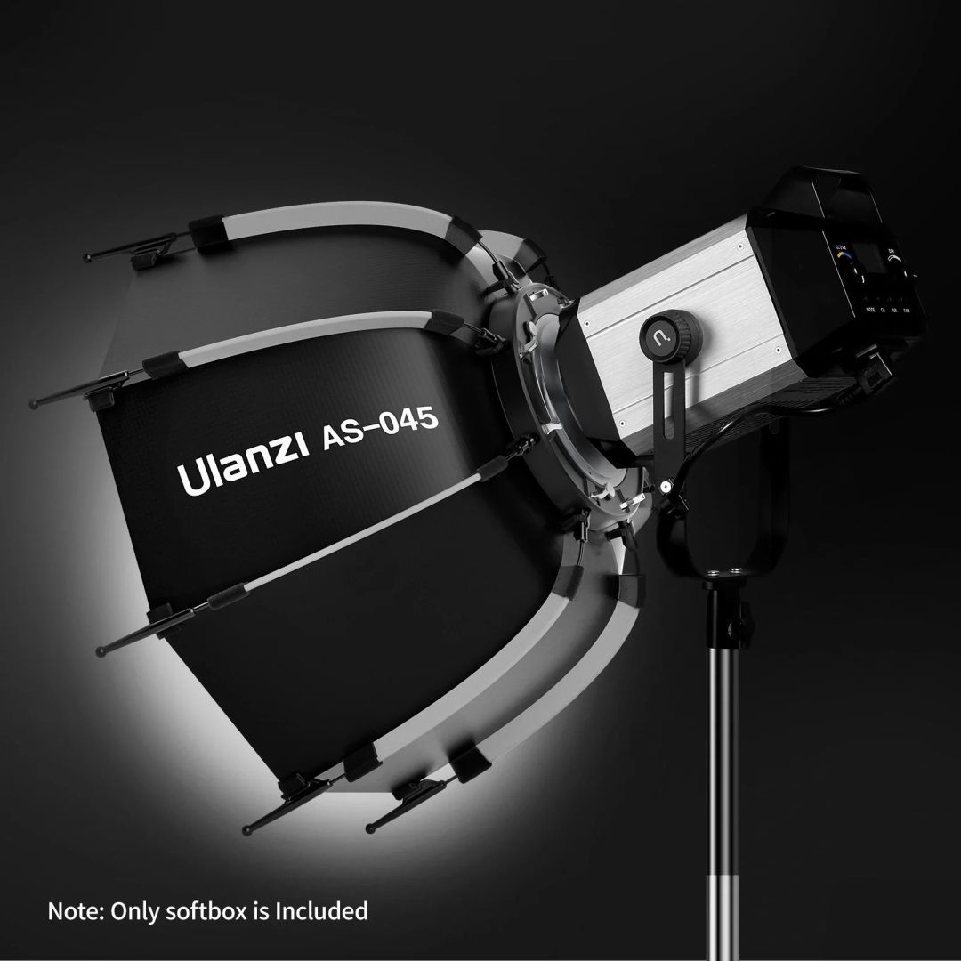 Ulanzi AS045 45cm-es nyitható octobox méhsejtráccsal, Bowens csatlakozás Ulanzi AS045 45cm-es nyitható octobox méhsejtráccsal, Bowens csatlakozás