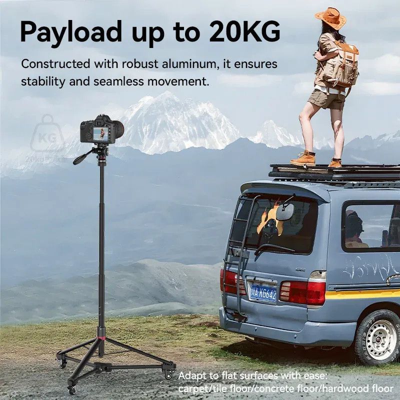 Ulanzi AT-02 gurulós talp AT-01 offset állványhoz Ulanzi AT-02 gurulós talp AT-01 offset állványhoz