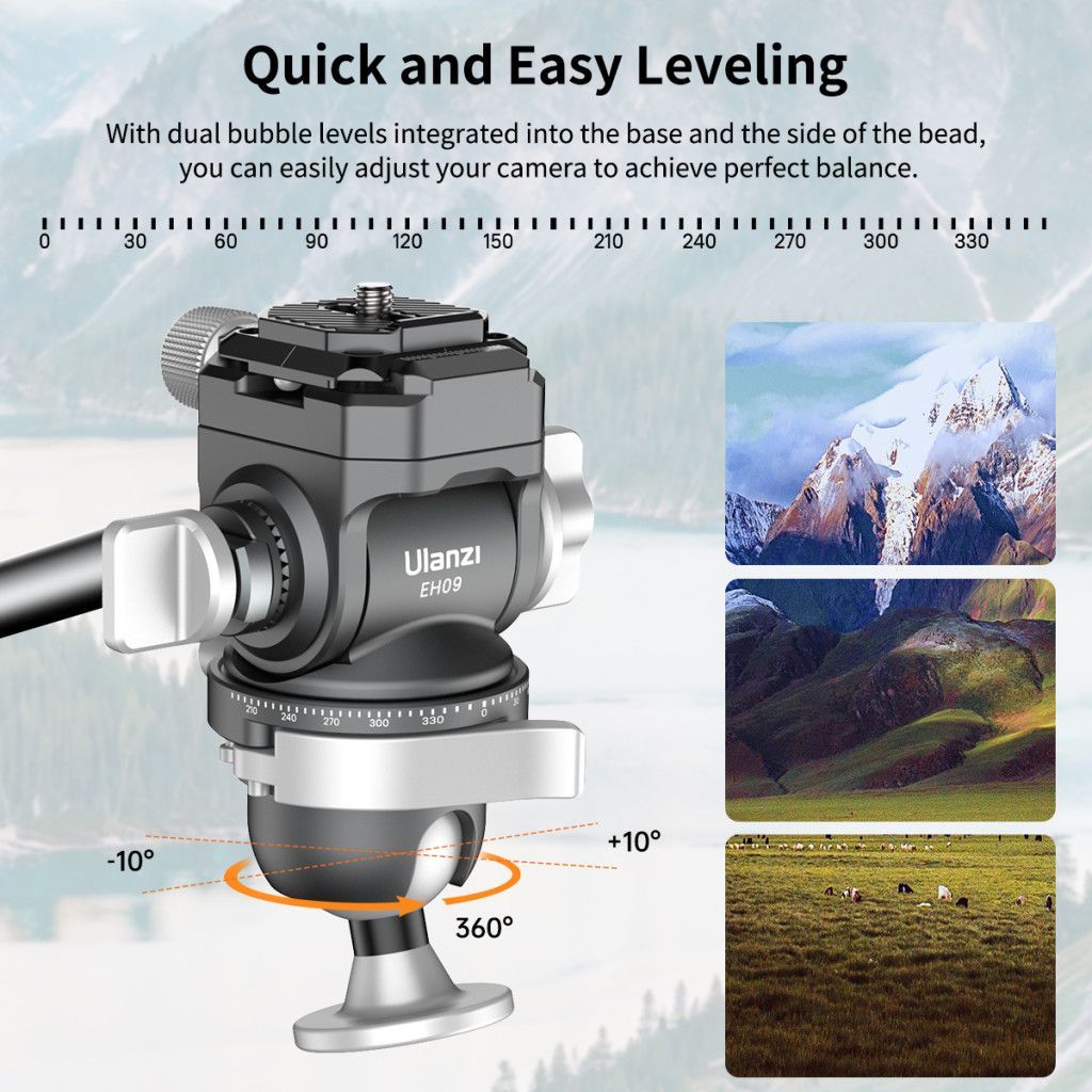 Ulanzi EH09 fordított gömbfej