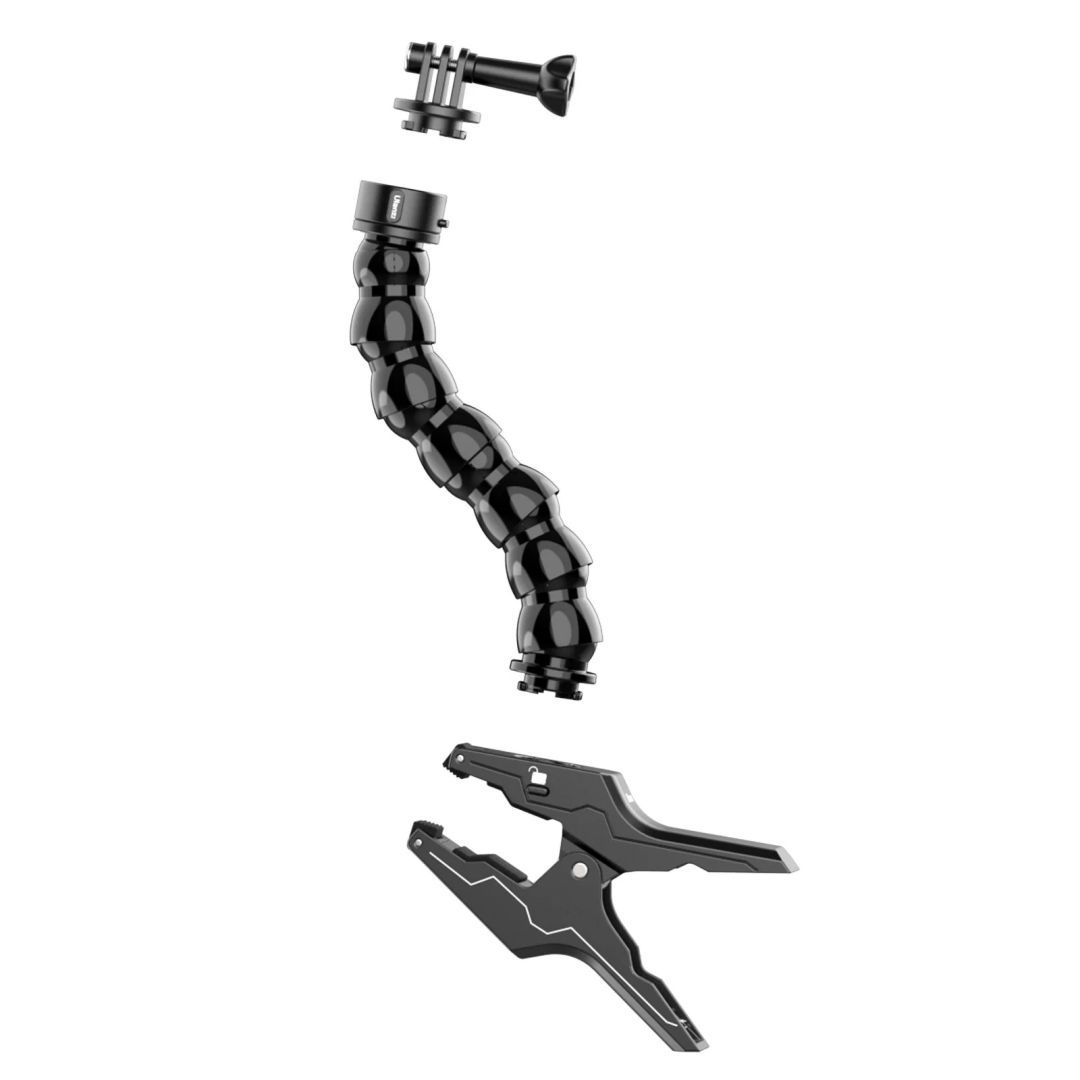 Ulanzi Go-Quick II flexibilis hattyúnyak, felcsipszelhető akció kamera tartó állvány Ulanzi Go-Quick II flexibilis hattyúnyak, felcsipszelhető akció kamera tartó állvány