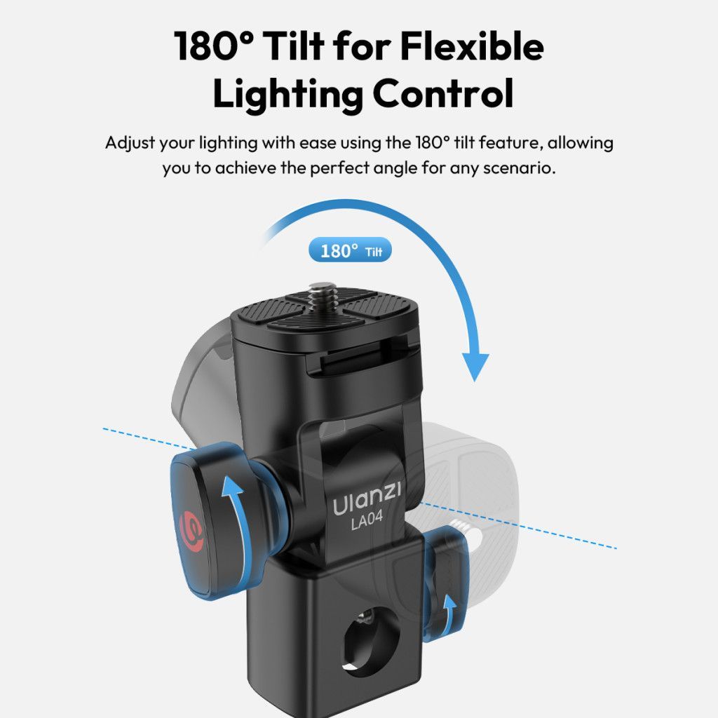 Ulanzi LA04 lámpaállvány vakupapucs és 1/4" adapter