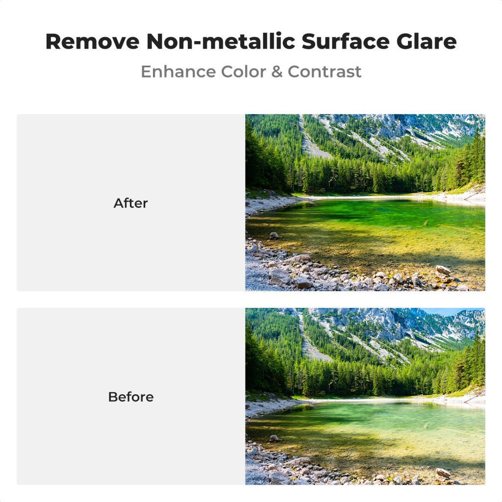 K&F Concept C Series CPL mágneses cirkuláris polár szűrő, mágneses adapterrel, 77 mm