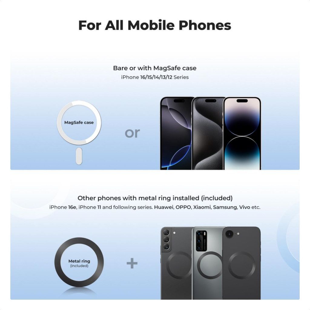 K&F Concept hajlítható selfie bot, Magsafe, Gopro adapter, bluetooth kioldó