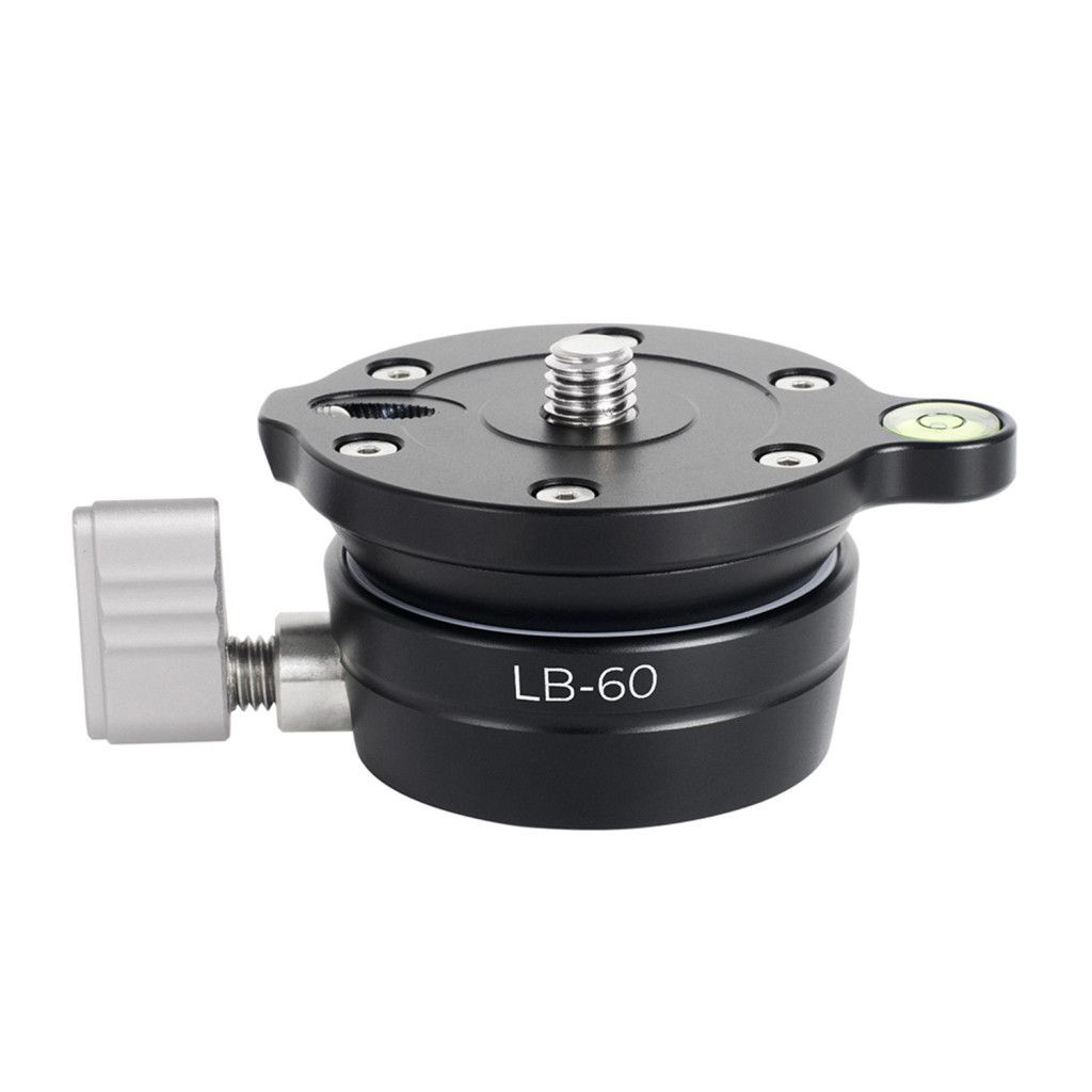 K&F Concept LB-60 panoráma állvány fej, 10kg teherbírás, 3/8"-os csatlakozás, vízszintjelző