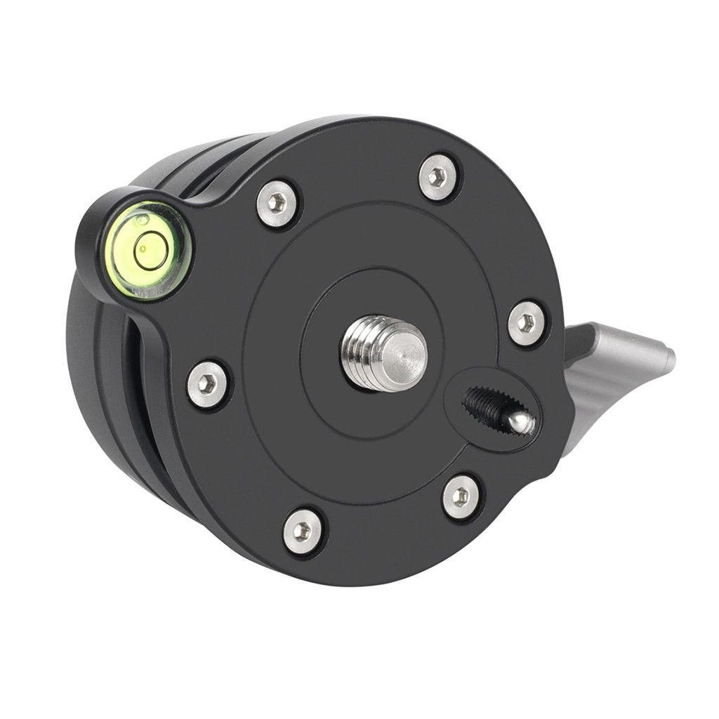 K&F Concept LB-60 panoráma állvány fej, 10kg teherbírás, 3/8"-os csatlakozás, vízszintjelző