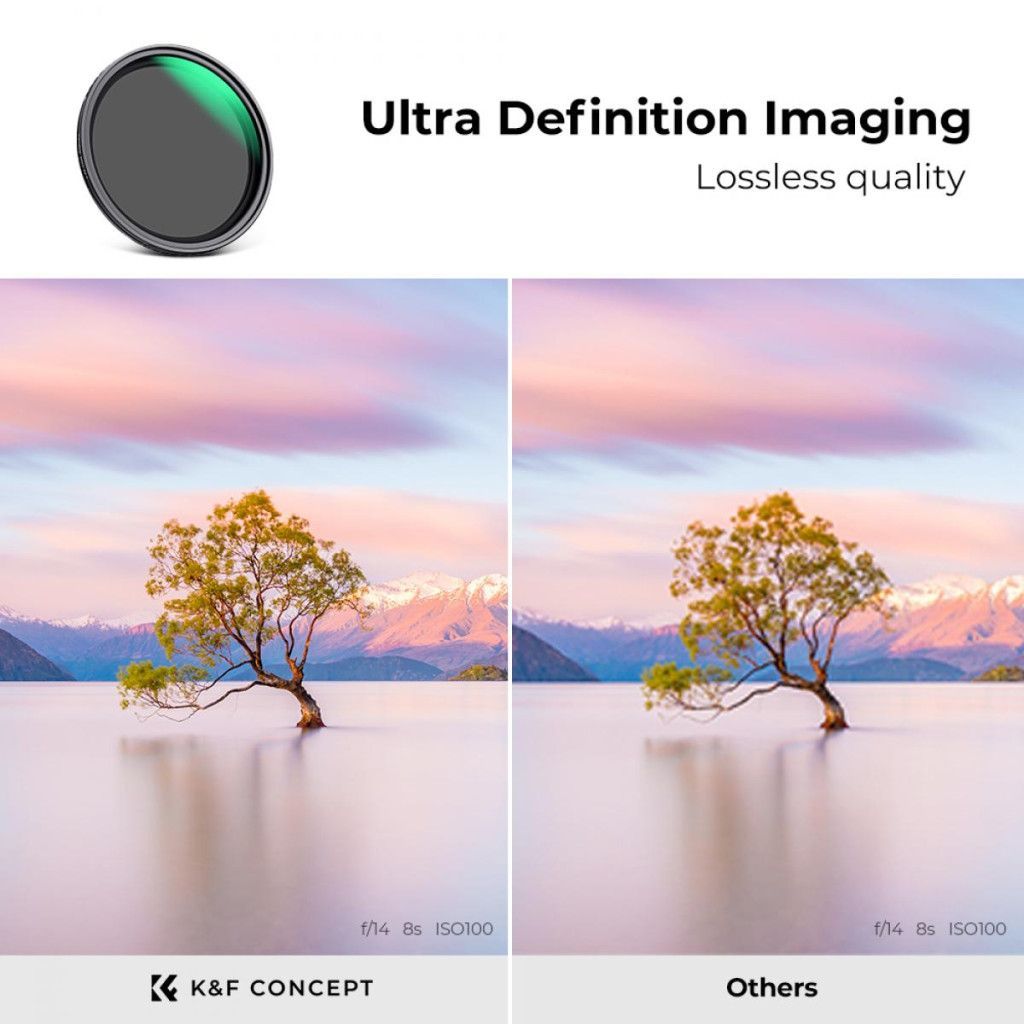 K&F Concept mágneses adapter + NANO-X vario ND2-32, lepergető, karcálló, + tok, 67mm