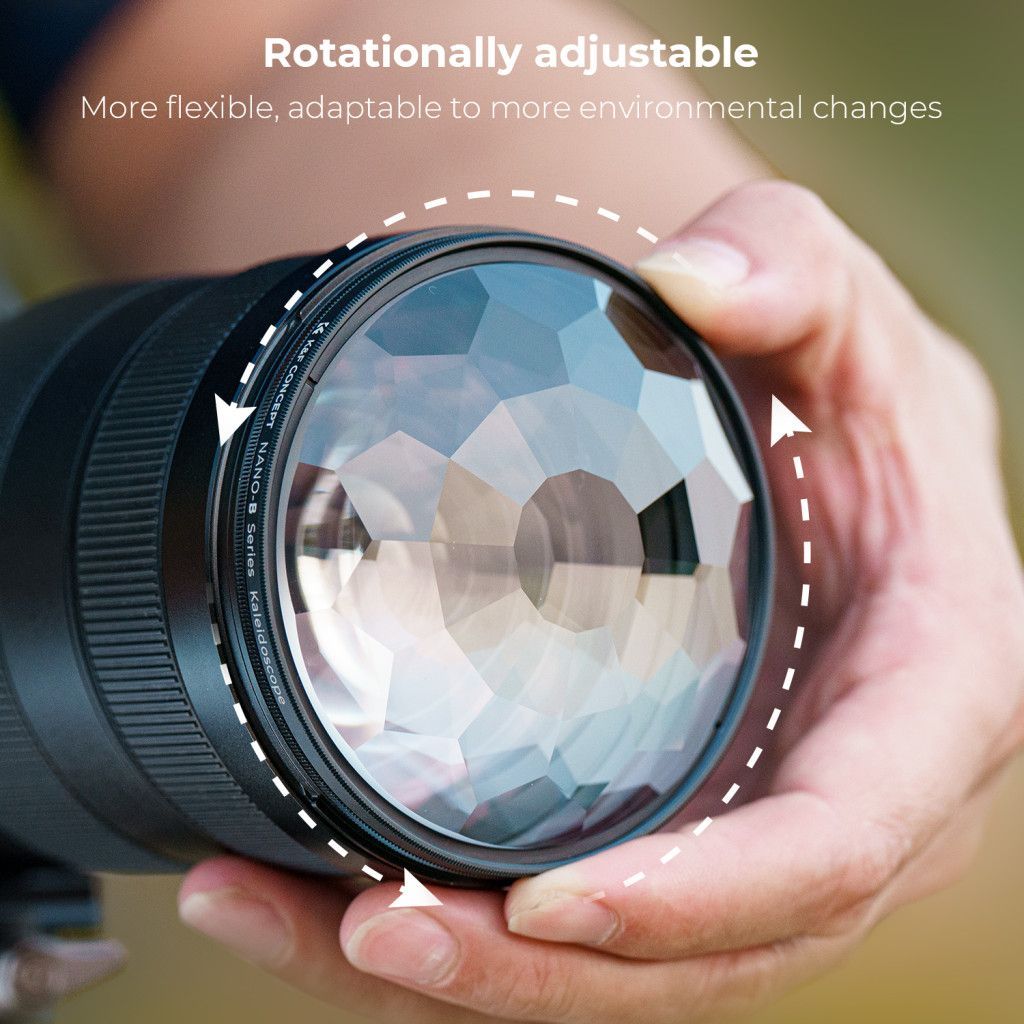 K&F Concept Nano-B Series kaleidoszkóp, effekt szűrő, 58mm