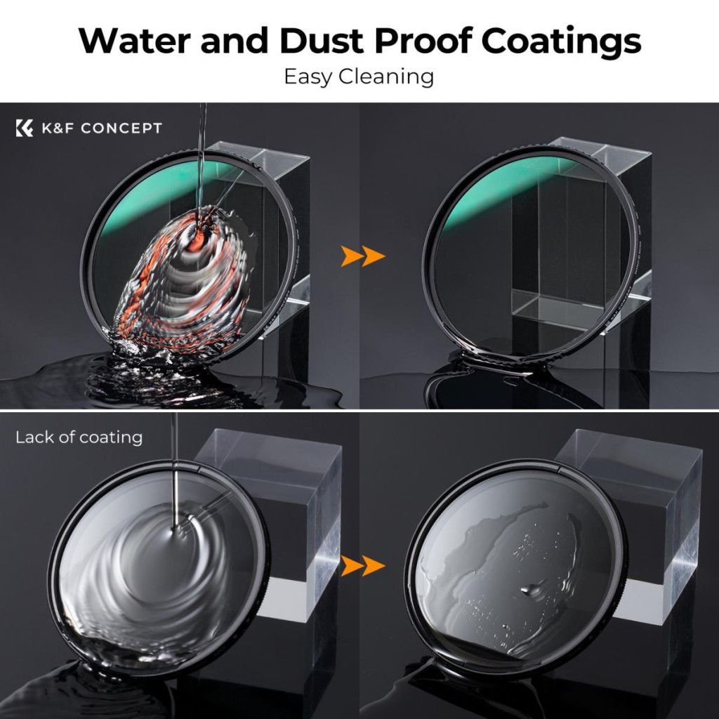 K&F Concept Professzionális ND szűrő szett 55mm (ND8+ND64+ND1000) + szűrőtartó tok + 3db törlőkendő