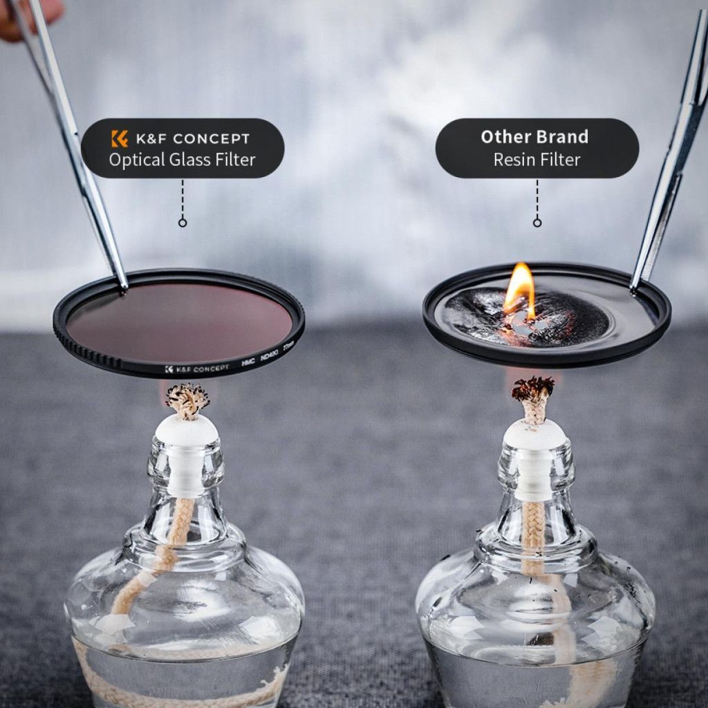 K&F Concept Professzionális szűrő szett + szűrőtartó tok (UV+CPL+ND4) 82mm