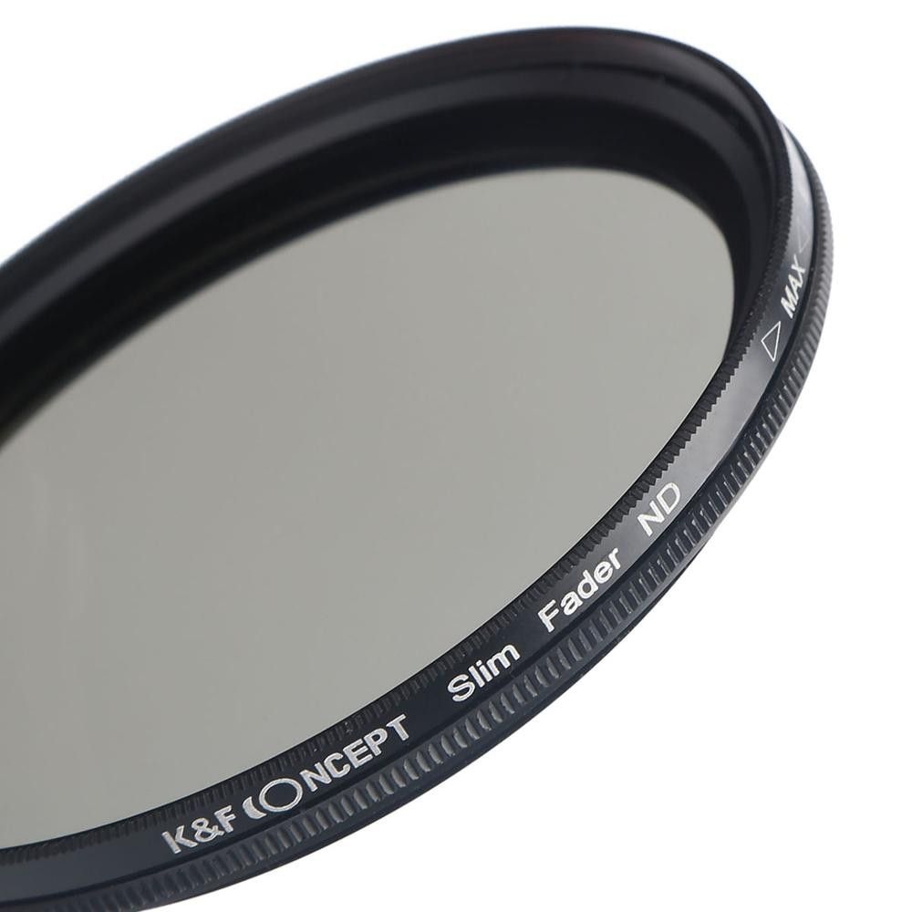 K&F Concept Slim vario ND 2-400 változtatható szürkeszűrő, 55 mm