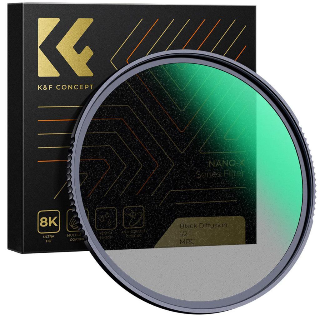 K&F Concept 58MM Nano-X Black Mist lágyító szűrő 1/2, Karcálló
