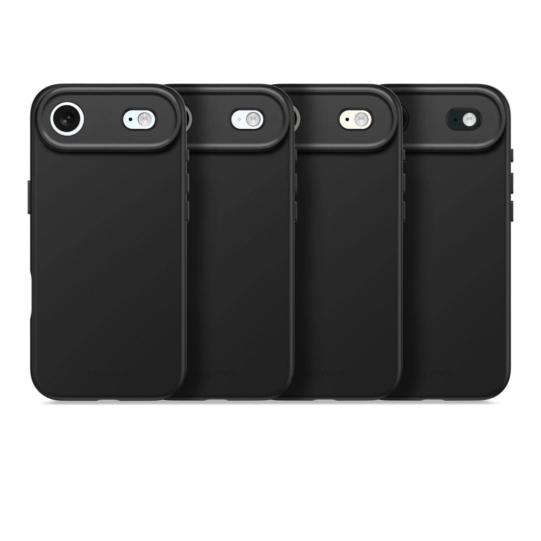 Decoded AntiMicrobial Silicone Backcover for iPhone 17 Air Phantom Black