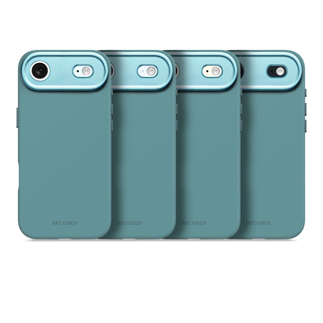 Decoded AntiMicrobial Silicone Backcover for iPhone 17 Air Retro Blue