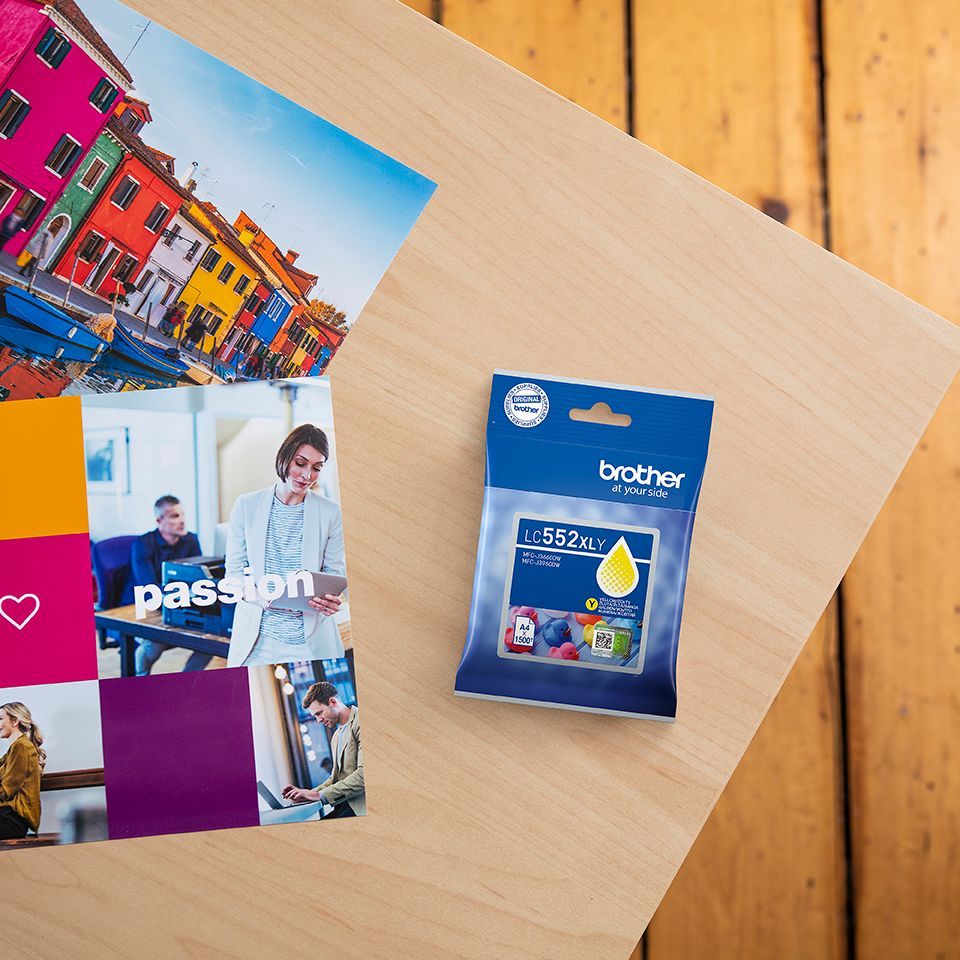 Brother LC552XLY Yellow tintapatron