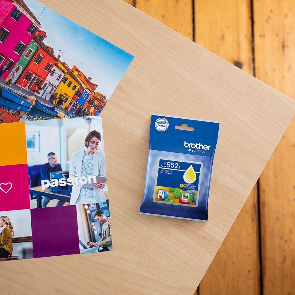 Brother LC552Y Yellow tintapatron