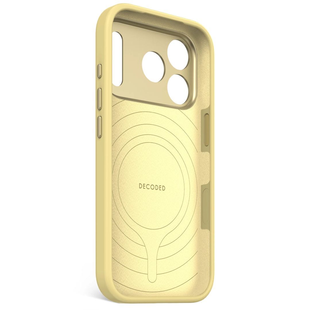 Decoded AntiMicrobial Silicone Backcover for iPhone 17 Pro Yuma Yellow