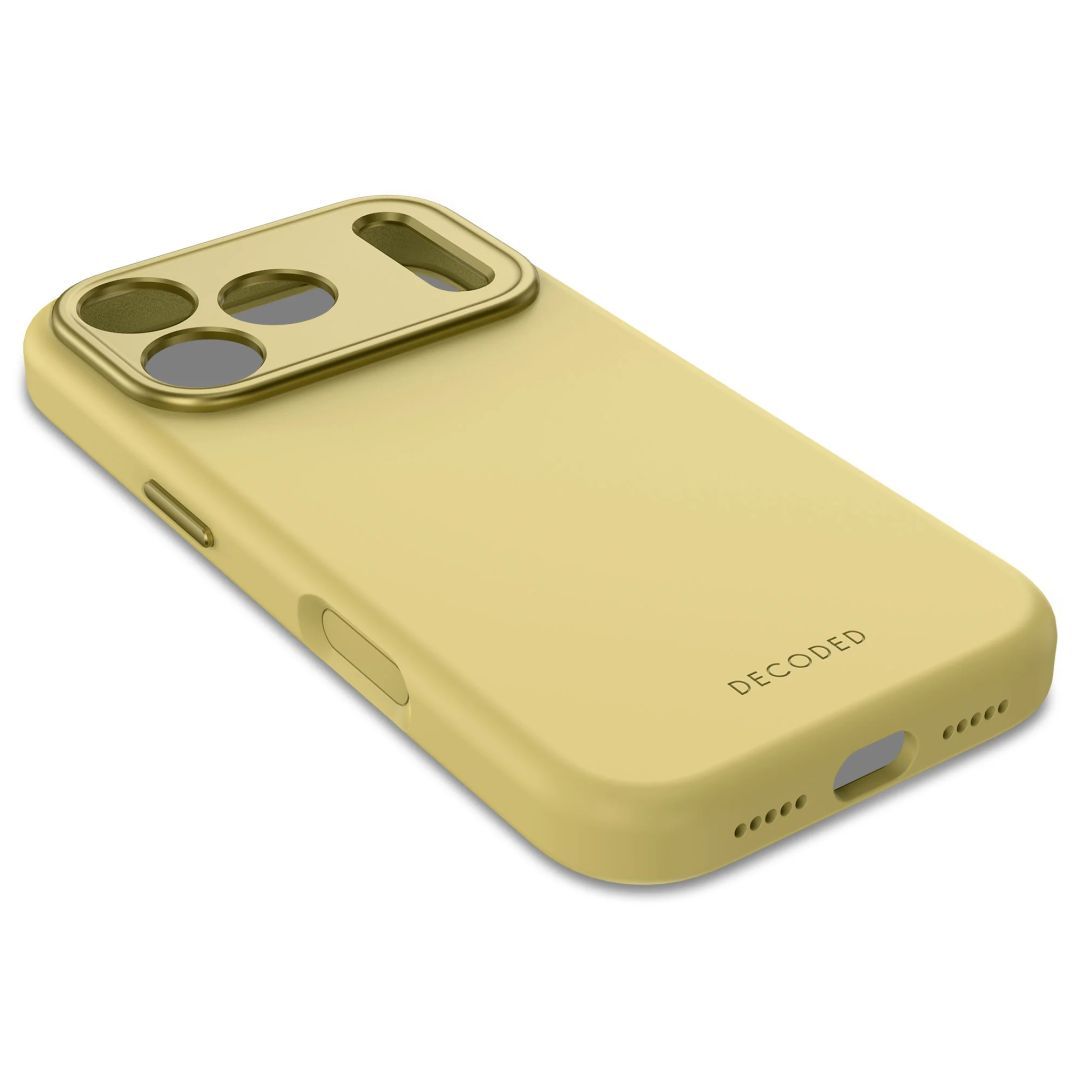Decoded AntiMicrobial Silicone Backcover for iPhone 17 Pro Yuma Yellow