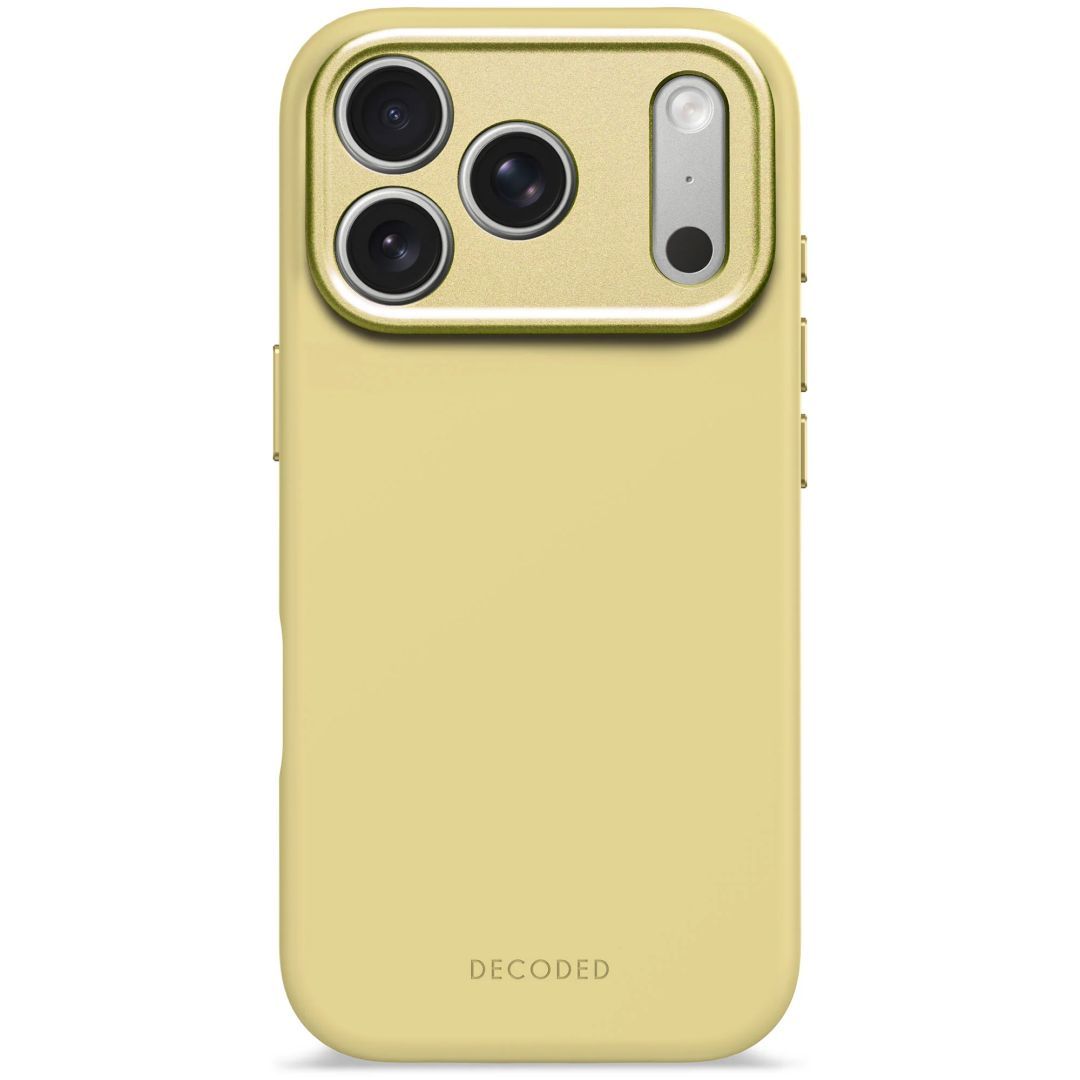 Decoded AntiMicrobial Silicone Backcover for iPhone 17 Pro Yuma Yellow