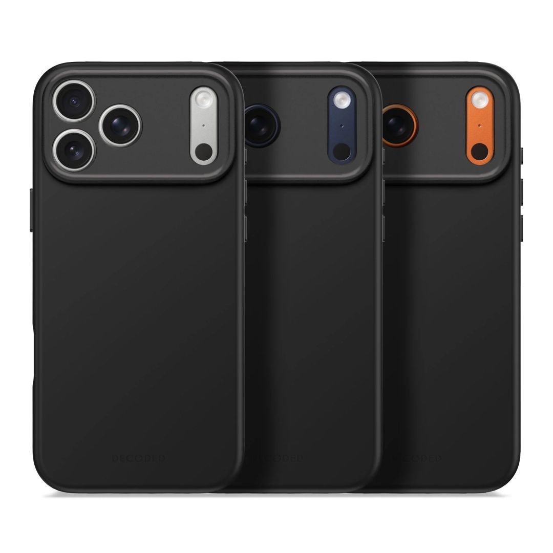 Decoded AntiMicrobial Silicone Backcover for iPhone 17 Pro Max Phantom Black