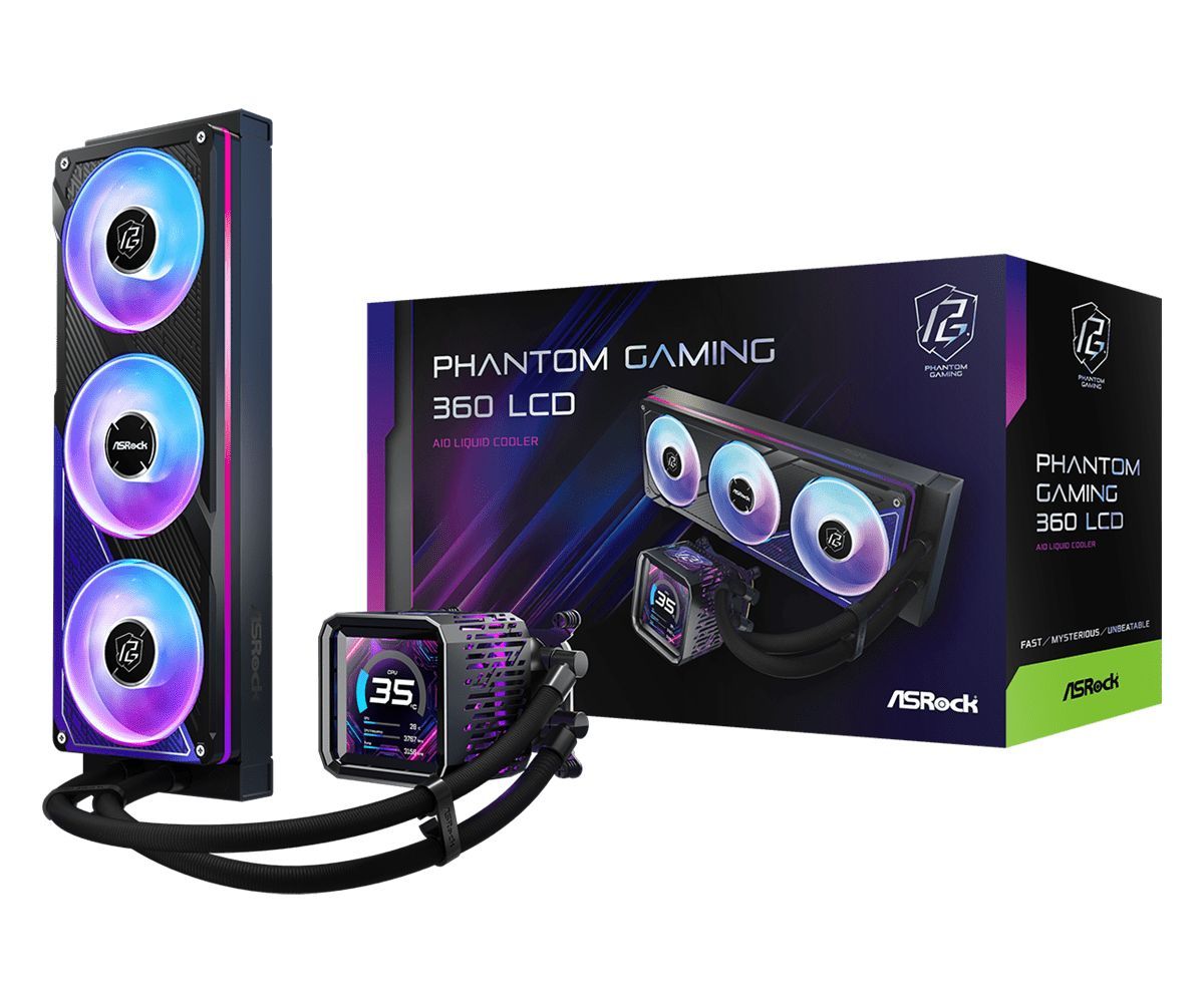 ASRock Phantom Gaming 360 LCD CPU Cooler