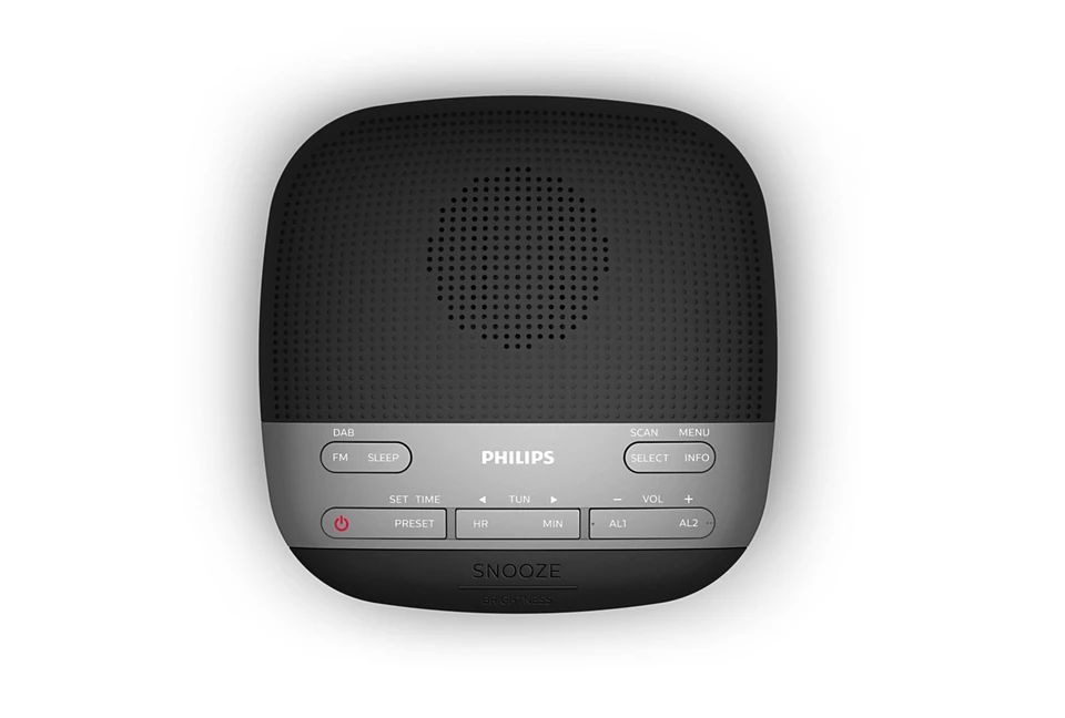 Philips Alarm Clock FM Radio Black
