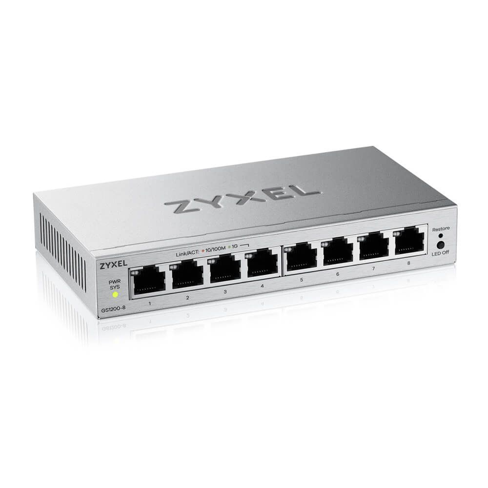 ZyXEL GS1200-8V3 8-Port GbE Web Managed Switch