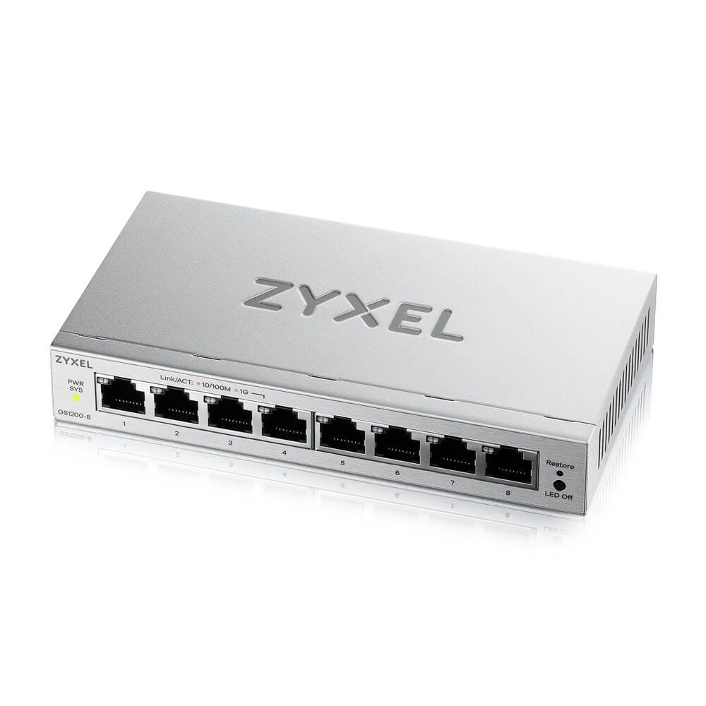 ZyXEL GS1200-8V3 8-Port GbE Web Managed Switch