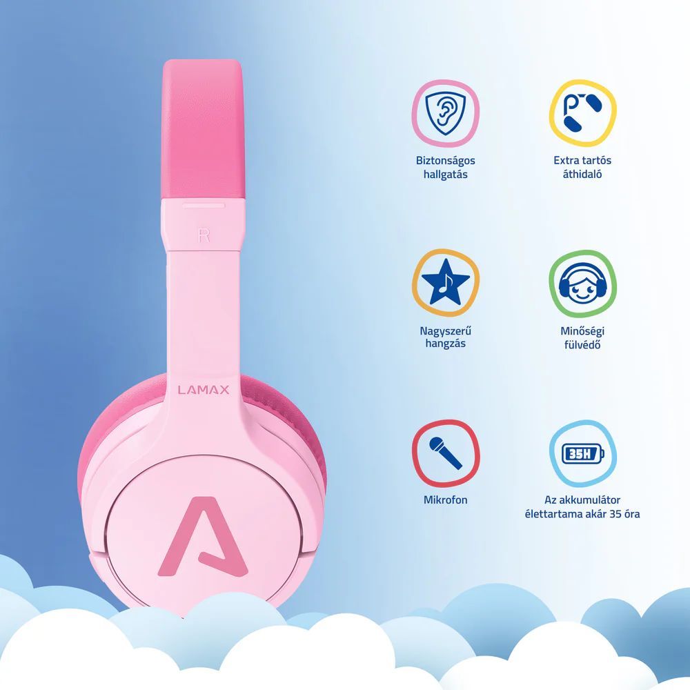 Lamax BaseKid1 Bluetooth Headset Pink Lamax BaseKid1 Bluetooth Headset Pink