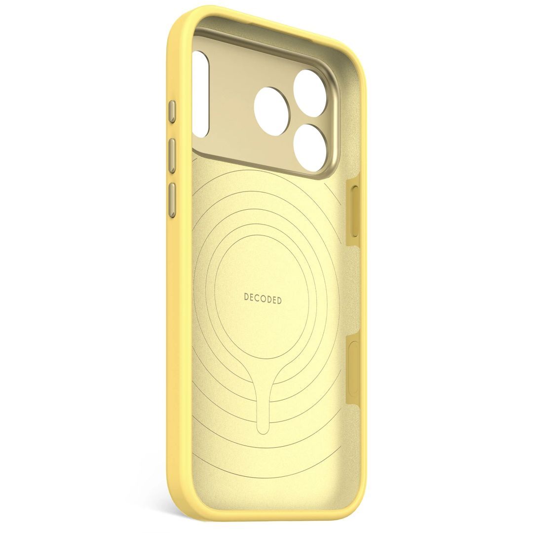 Decoded AntiMicrobial Silicone Backcover for iPhone 17 Pro Max Yuma Yellow