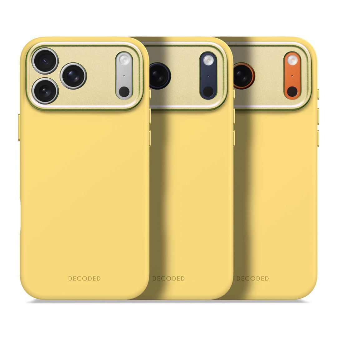 Decoded AntiMicrobial Silicone Backcover for iPhone 17 Pro Max Yuma Yellow