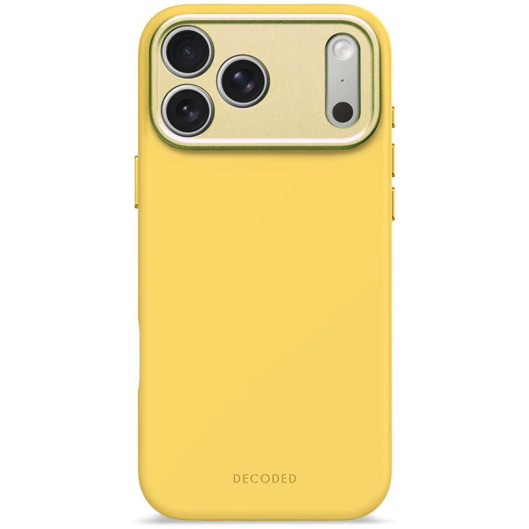 Decoded AntiMicrobial Silicone Backcover for iPhone 17 Pro Max Yuma Yellow
