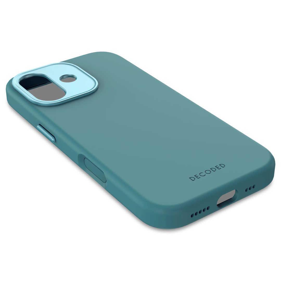 Decoded AntiMicrobial Silicone Backcover for iPhone 17 Retro Blue