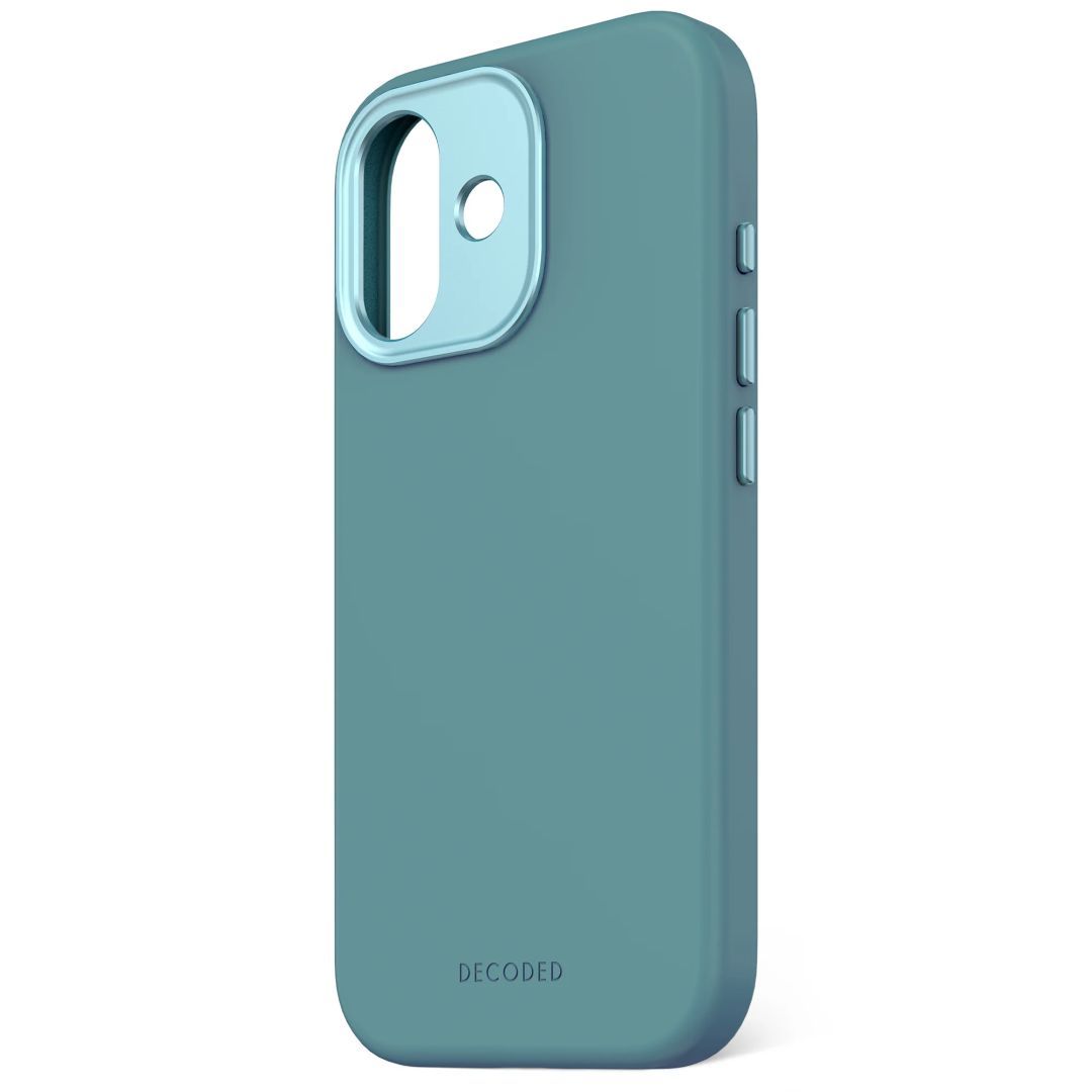 Decoded AntiMicrobial Silicone Backcover for iPhone 17 Retro Blue