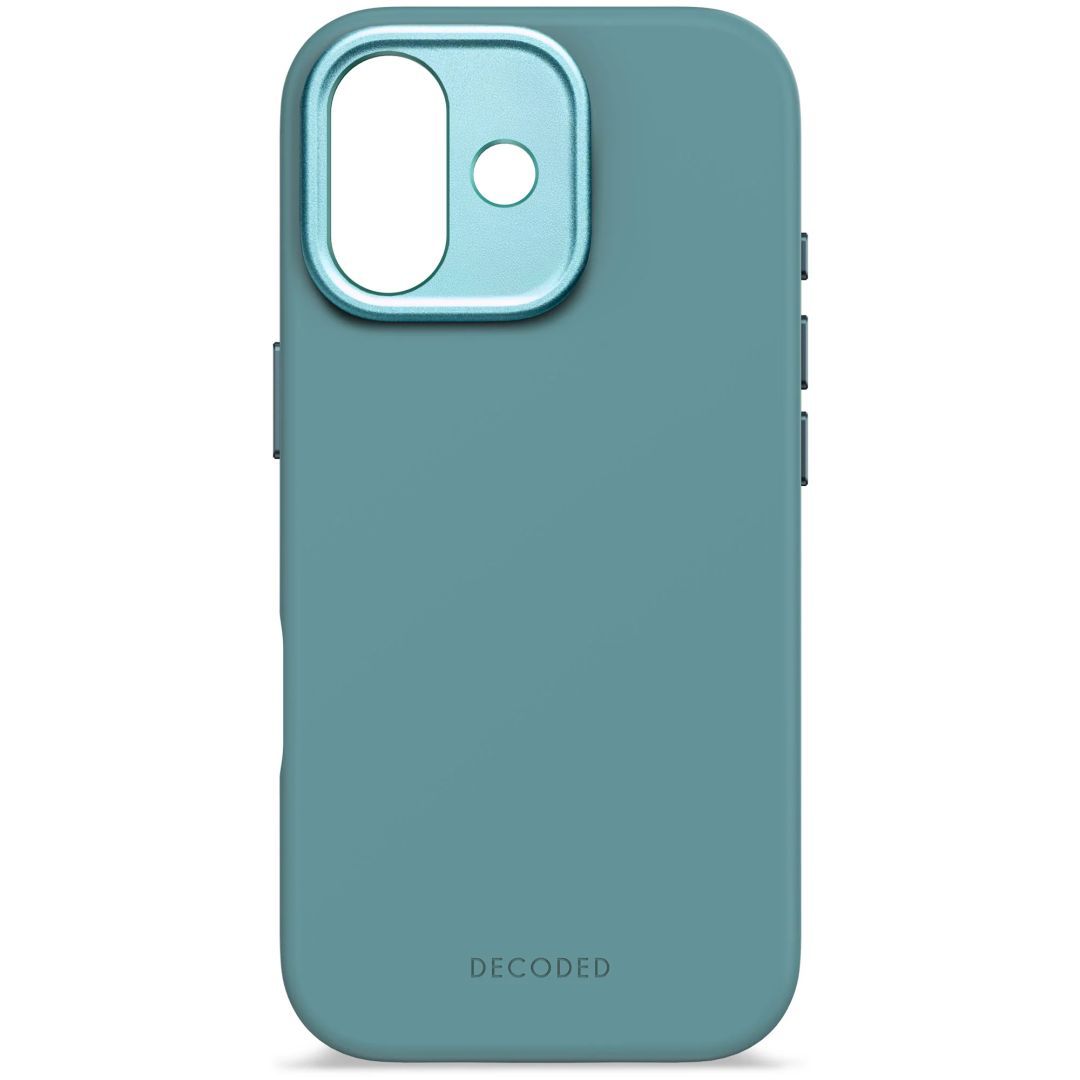 Decoded AntiMicrobial Silicone Backcover for iPhone 17 Retro Blue
