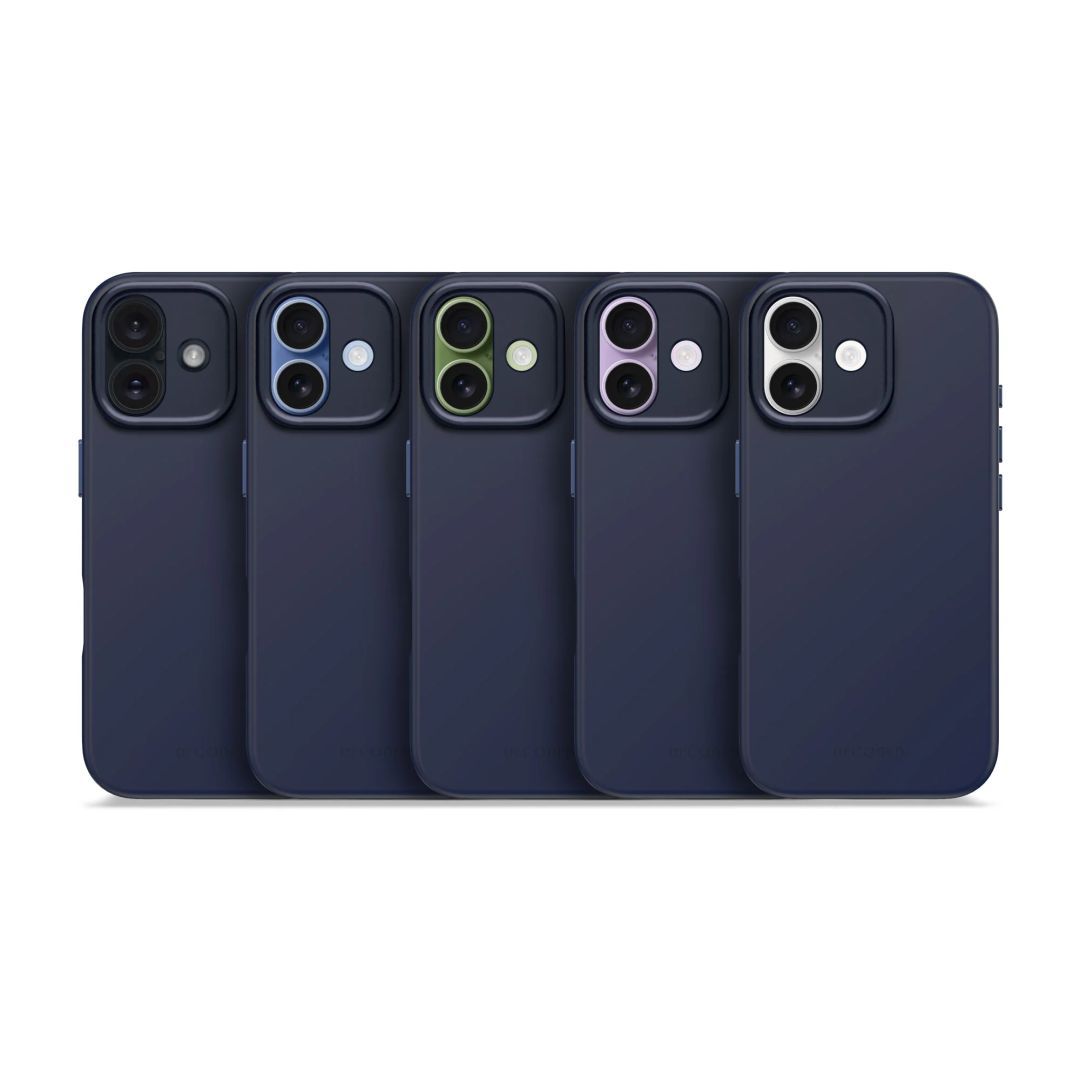 Decoded AntiMicrobial Silicone Backcover for iPhone 17 True Navy