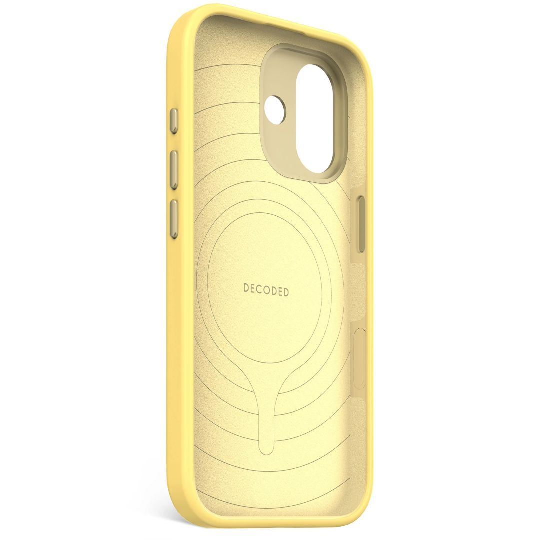 Decoded AntiMicrobial Silicone Backcover for iPhone 17 Yuma Yellow