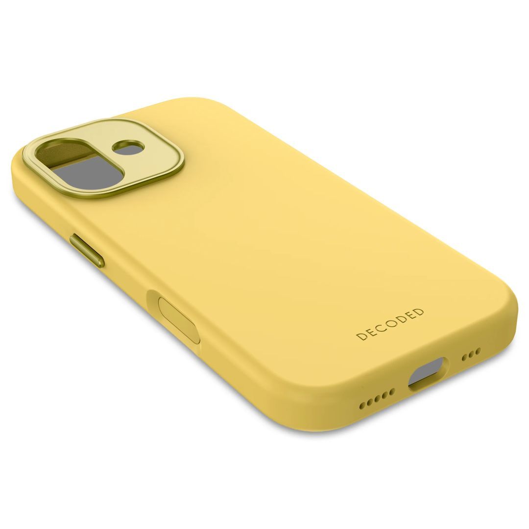 Decoded AntiMicrobial Silicone Backcover for iPhone 17 Yuma Yellow
