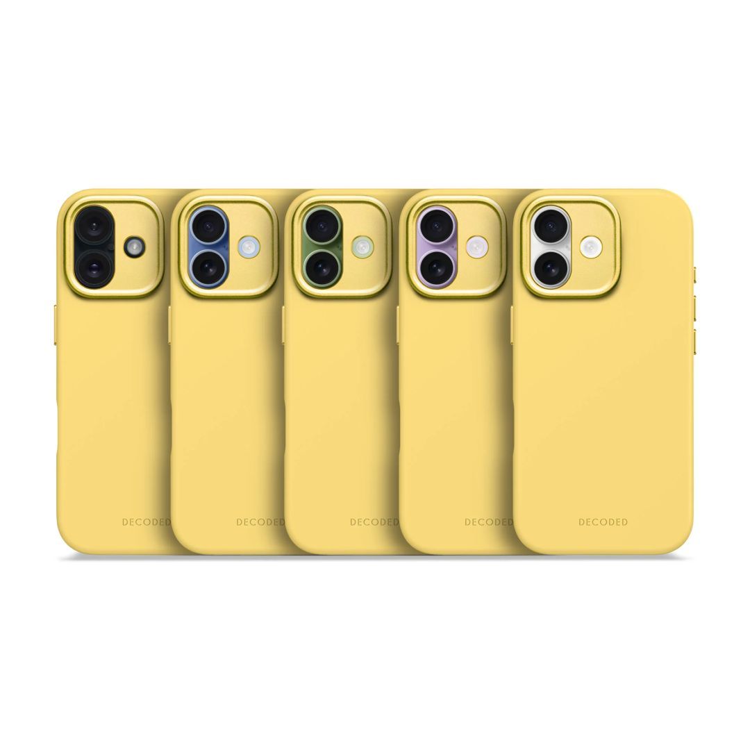 Decoded AntiMicrobial Silicone Backcover for iPhone 17 Yuma Yellow