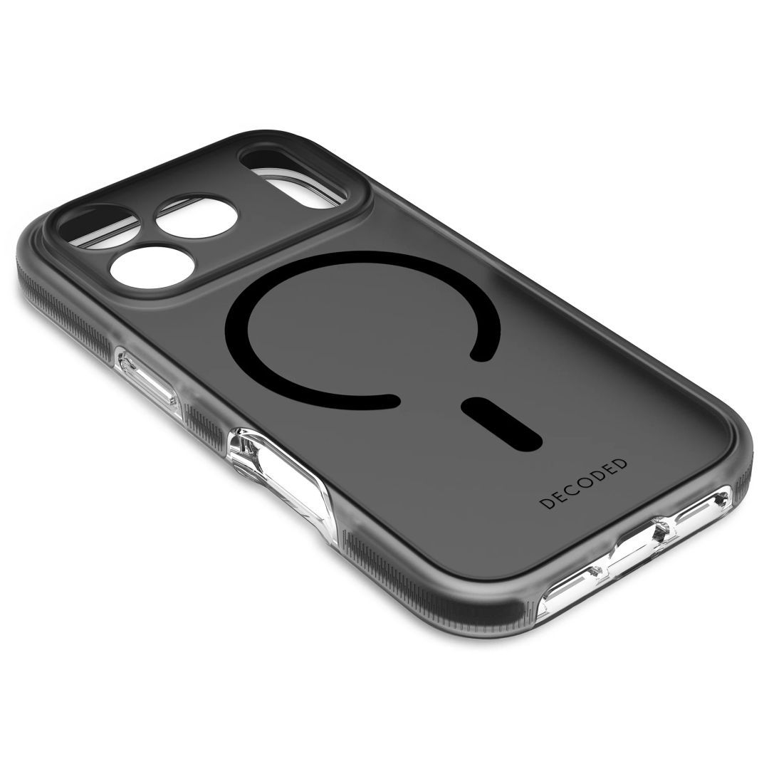 Decoded DropTec Transparent Backcover for iPhone 17 Pro Black