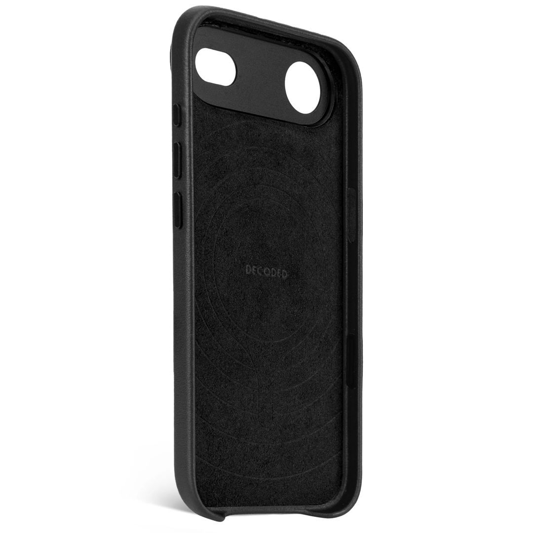Decoded Leather Backcover for iPhone 17 Air Black