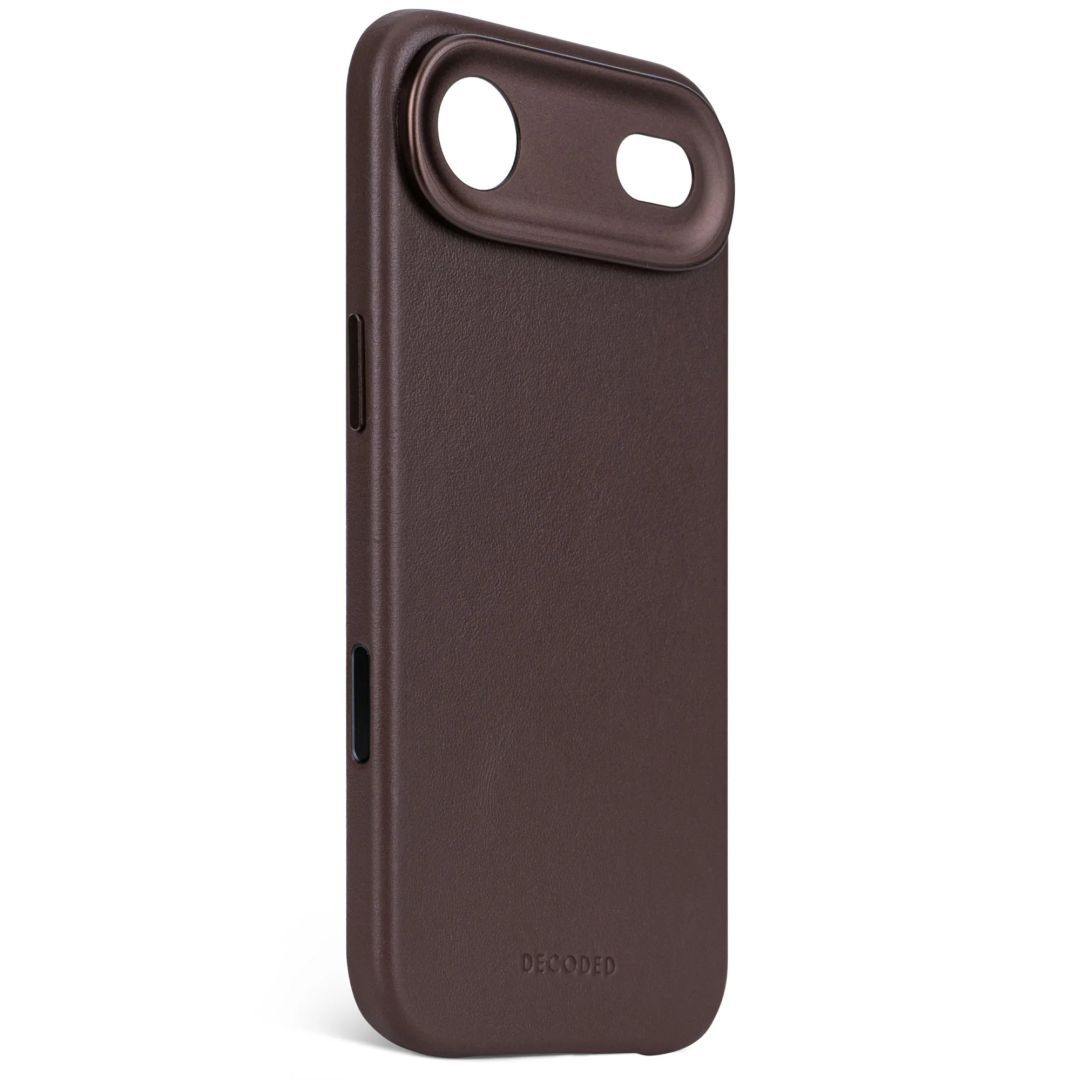Decoded Leather Backcover for iPhone 17 Air Chocolate Brown